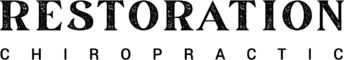 restoration chiropractic logo - black